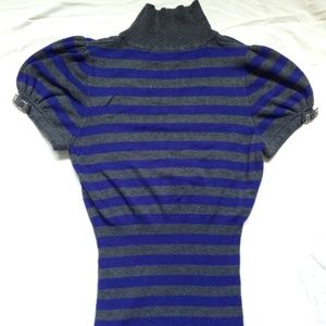 Express Mock turtlneck short puffy sleeve sweater